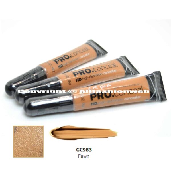 L.A. Girl Pro Concealer x GC983 Fawn HD High Definition Liquid, Assortment, 0.75 Ounce, (Pack of 3) - Image 3
