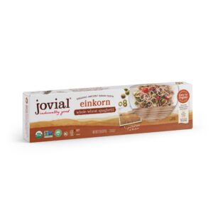 Tropical Traditions Jovial Spaghetti Einkorn Pasta | Organic Whole Grain Spaghetti | Non-GMO | High Protein | Low Carbs | Kosher | Delicious Pasta | M - Image 1