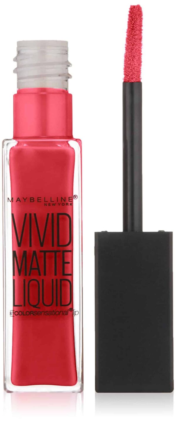 Maybelline New York Color Sensational Vivid Matte Liquid Lipstick, Fuchsia Ecstasy, 0.26 fl. oz. - Image 2