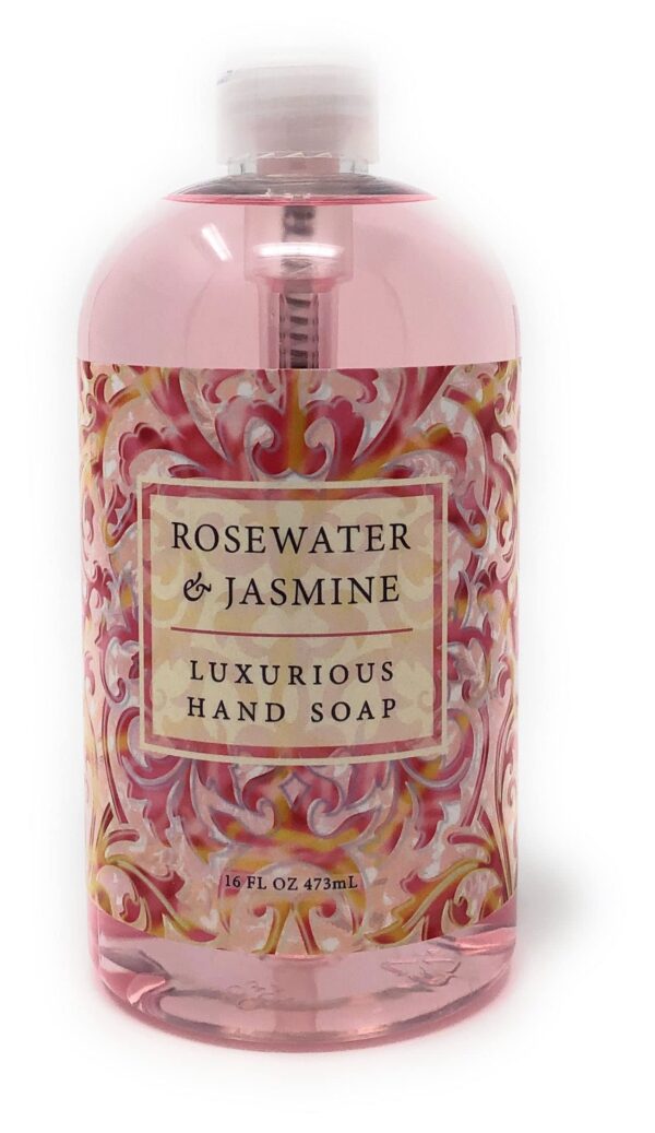 Greenwich Bay Trading Company Luxurious Hand Soap, Rosewater & Jasmine. 16 Fl Oz (R2Y015) - Image 3