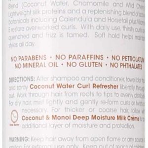 Design Essentials Natural Coconut & Monoi Coconut Water Curl Refresher with Sunflower, Marshmallow Root & Aloe, 8 Ounce - Image 2