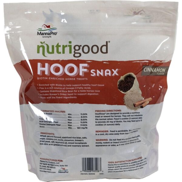 Manna Pro 05-9352 Hoof Snax Biotin Enriched Horse Treats, 3.2-Pound - Image 2