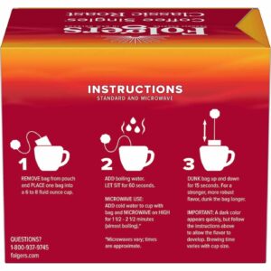 Folgers Coffee Singles - 19 packets per box, 12 boxes per case - Image 3