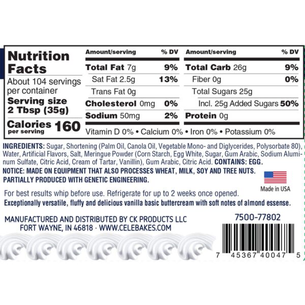 Celebakes by CK Products Whimsical White Buttercream Premium Icing, 8 lbs - Image 2