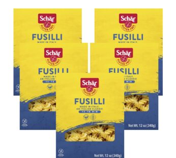 Schar – Pasta Fusilli- Certified Gluten Free – No GMO’s, Wheat or Preservatives – (12 oz) 5 Pack