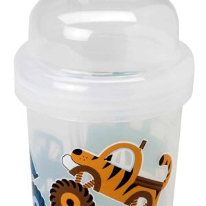 nuSpin Kids 8 oz Zoomi Straw Sippy Cup, Monster Trucks Style - Image 1