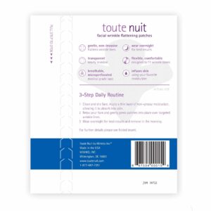 Toute Nuit Wrinkle Patches, Face Tape, Jet - Extra Large UNISEX Frown Lines Plus and Forehead - 20 Patches - Image 5