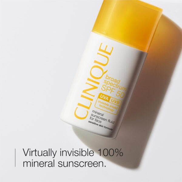 Clinique SPF 50 Mineral Sunscreen Fluid For Face, 1 fl. oz. - Image 2