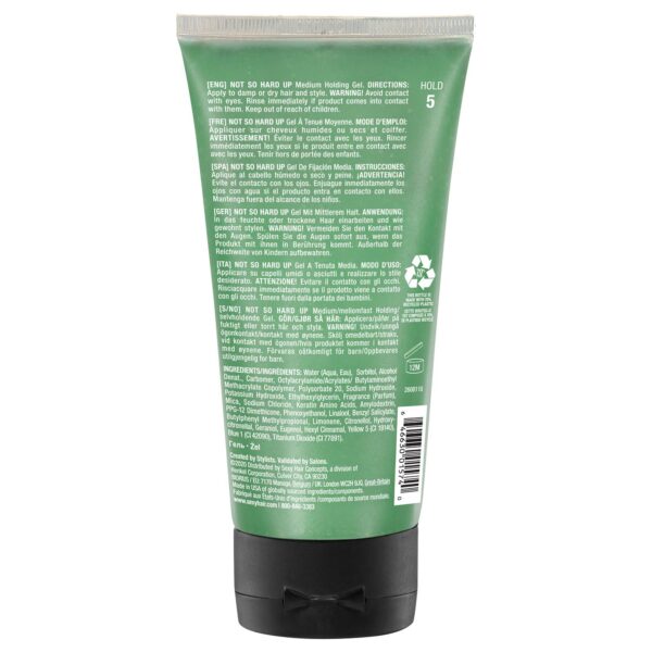 SexyHair Style Not So Hard Up Medium Holding Gel, 5.1 Oz | Flexible Formula | Allows for Re-Styling | All Hair Types - Image 2