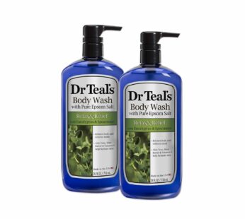 Dr Teal’s Body Wash, Relax & Relief with Eucalyptus & Spearmint 24 fl oz (Pack of 2)