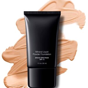 Jolie Mineral Liquid Powder Foundation SPF 15 1 Fl. Oz. Hypoallergenic - For All Skin Types (Pale Beige) - Image 1