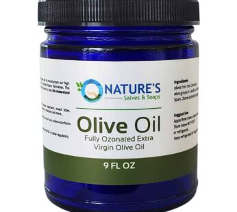 Nature’s Salves and Soaps Fully Ozonated Extra Virgin Olive Oil Salve – 9 Oz