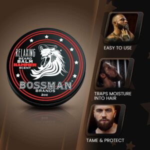 Bossman Relaxing Beard Balm - Beard Tamer, Relaxer, Thickener and Softener Cream - Beard Care Product - Made in USA (Hammer Scent) - Image 7