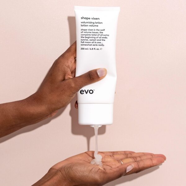 EVO Shape Vixen Volumizing Lotion - Professional Hair Styling Blow Dry Texture Mask for Fine Thin Straight Hair - 200ml / 6.8fl.oz - Image 2