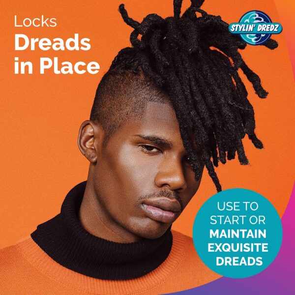 Stylin Dredz Mouldin' Gel Wax - Loc n Twist Gel - Dreadlock Gel Wax with Tea Tree Oil - 250 ml Single - Image 6