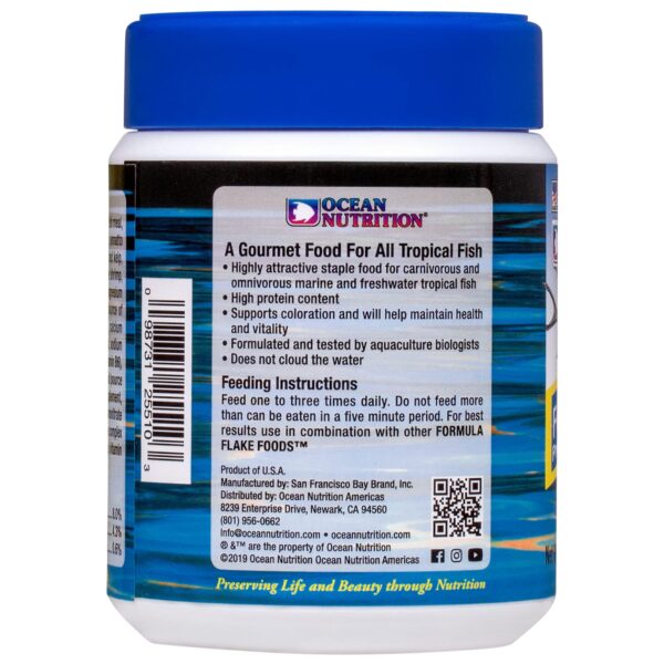 Ocean Nutrition Formula 1 Flake Fish Food 2.5 Ounces (71 Grams) Jar | Saltwater Marine Aquarium Flakes Food for Reef Aquariums | Angelfish Clownfish D - Image 3