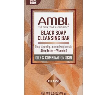 Ambi Skincare Black Soap with Shea Butter, 3.5 Oz (Pack of 6)