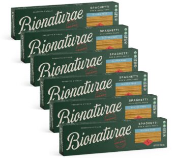 Bionaturae Spaghetti Pasta Noodles – Gluten Free Spaghetti Pasta, Rice & Lentil Pasta, Kosher, High Protein, Non-GMO, USDA Certified, Gluten Free Spag