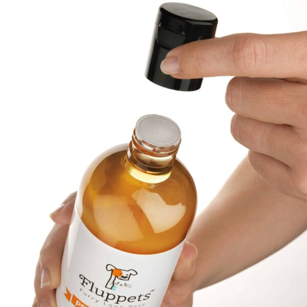 Fluppets Certified Organic Pet Shampoo Natural Hypoallergenic Non Toxic For Sensitive Itchy Skin For Dogs, Cats, Puppies, Guinea Pigs and Rabbits. Con - Image 4