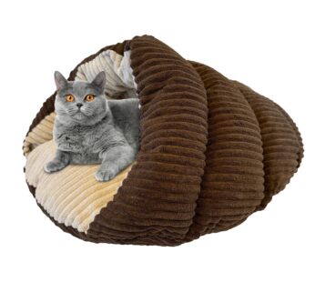 SPOT Sleep Zone Cuddle Cave – Cat Cave Bed for Indoor Cats and Mini Dogs, Durable, Comfortable, Washable for Kittens and Puppies under 10 lbs and 12 i