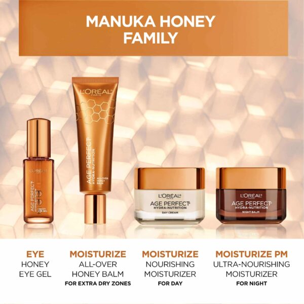 L'Oreal Paris Skincare Age Perfect Hydra-Nutrition All-Over Balm with Manuka Honey Extract and Nurturing Oils, to Soothe and Rescue Dry Skin, Paraben - Image 6