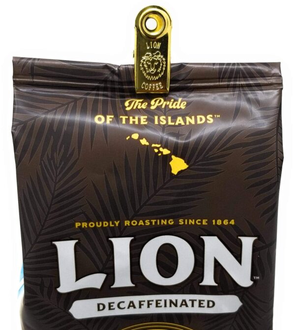 Lion Coffee, Swiss Water DECAF, Vanilla Macadamia Flavor, Light Roast, Ground, 10 Ounce Bag - Image 3