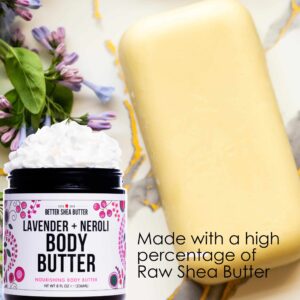 Body Butter for Women LAVENDER NEROLI | Whipped Body Moisturizer with Raw Shea Butter for Dry Skin, Paraben Free, Non-Greasy, No Synthetic Fragrances - Image 2