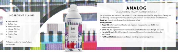R+Co Analog Cleansing Foam Conditioner | Weightless Softening + Conditioning + Frizz Protection | 5.75 Oz - Image 5