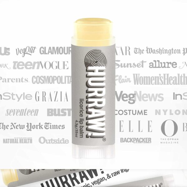 Hurraw! Licorice Lip Balm: Organic, Certified Vegan, Cruelty and Gluten Free. Non-GMO, 100% Natural Ingredients. Bee, Shea, Soy and Palm Free. Made in USA - Image 4