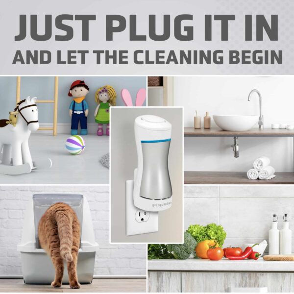 GermGuardian GG1000 Small Air Purifier, Pluggable UVC Air Sanitizer, Room Deodorizer, Kills Germs, Freshens Air, Reduces Odors from Pets, Mold, Smokin - Image 3