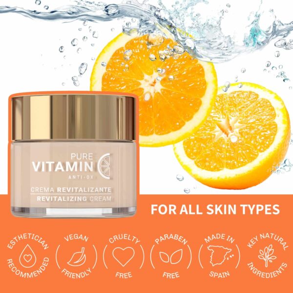 Noche Y Dia Vitamin C Face Cream - Anti Aging Moisturizer with Ascorbic Acid - Hydrating Lotion for Wrinkles, Fine Lines, and Even Skin Tone - Boost C - Image 3