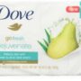 Dove Go Fresh Beauty Bar, Pear and Aloe Vera, 4 Count