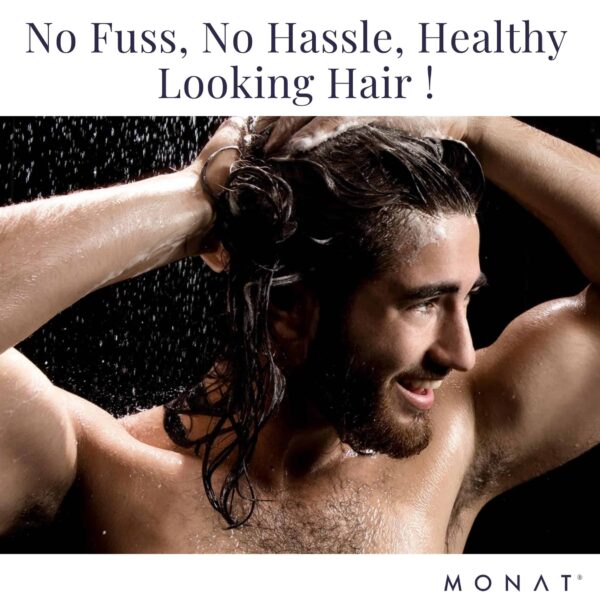 MONAT Black Shampoo + Conditioner - Mens Shampoo and Conditioner 2 in 1 Black Hair Care. A 2-in-1 Shampoo Conditioner Formulated for Optimal Hair Heal - Image 3