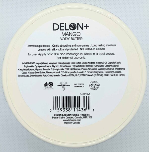 DELON Intense Moisturizing Body Butter, Mango, 4 Count - Image 7