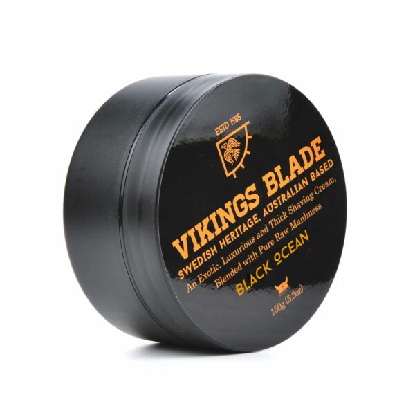 VIKINGS BLADE Luxury Shaving Cream, Black Ocean Scent, Silky Buttery Smooth, Surfactant Base. Refreshing, Clean, Close, FOAMING Shave Cream - Image 2