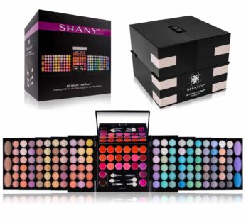 SHANY All About That Face Makeup Kit – All in one Beginner Makeup Set – Eye Shadows, Lip Colors, Face Makeup, Cosmetics applicators & More.