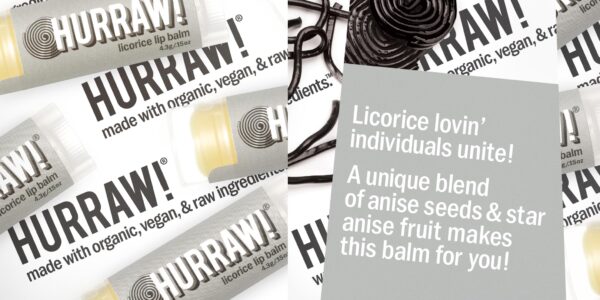 Hurraw! Licorice Lip Balm: Organic, Certified Vegan, Cruelty and Gluten Free. Non-GMO, 100% Natural Ingredients. Bee, Shea, Soy and Palm Free. Made in USA - Image 3