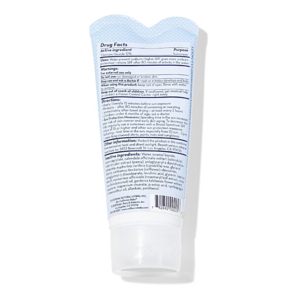 California Baby Everyday SPF 30+ Sunscreen | Broad Spectrum | Titanium Dioxide | Scented Mineral Sunscreen | Reef Safe Sunscreen | Hypoallergenic Phys - Image 2