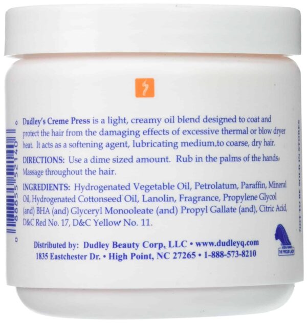 Dudley's Creme Press Pressing Oil for Unisex, 14 Ounce - Image 2
