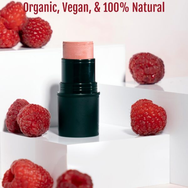 BaeBlu Organic Tint Tube, 100% Natural Vegan Gluten-Free Cream Blush Multi-Stick, Made in USA, Rose - Image 2