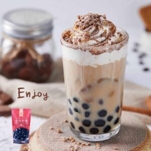 WuFuYuan Boba Tapioca Pearl, Black Sugar Flavor, Ready in 5 Minutes, 8.8 Oz. (3 Packs) - Image 6