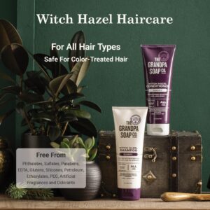 The Grandpa Soap Company Clarifying Witch Hazel Shampoo - Removes Buildup, With Witch Hazel & Lavender Flower, For All Hair Types, Vegan, Sulfates and - Image 3