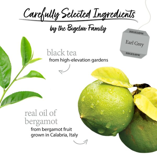 Bigelow Tea Earl Grey Black Tea, Caffeinated Tea, 100 Count Box (Pack of 1) - Image 3