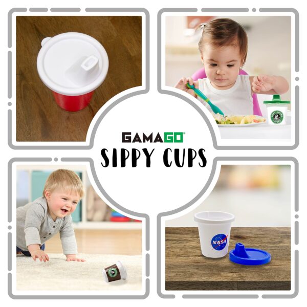 GAMAGO Party Time Baby Sippy Cup - Adorably Cute Learner Sippy Cup for Babies, Toddlers and Kids - 6+ Months Old - Holds 7 Ounces - BPA-Free - Food-Sa - Image 5