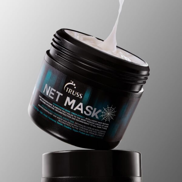 TRUSS Net Hair Mask - Deep Conditioning Treatment + Hair Repair Mask for Curly Hair - Detangle + Hydrate Curls while Soothing Damage - Anti Frizz + Hu - Image 4