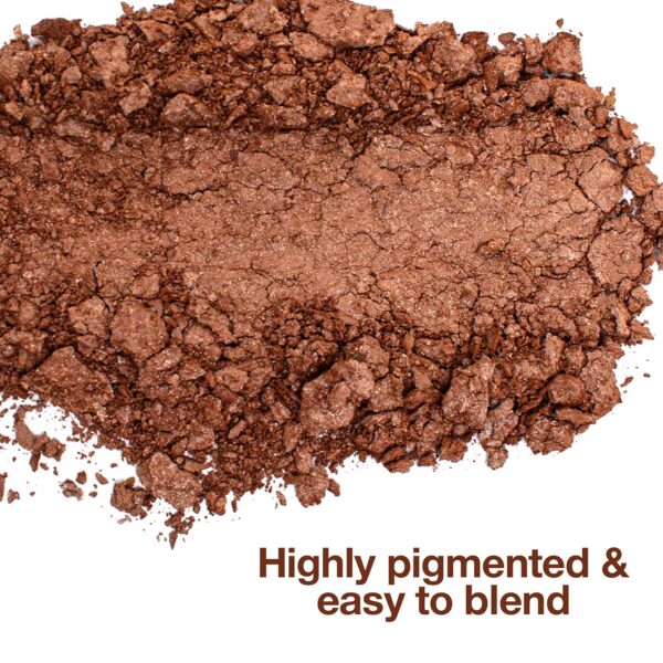 Palladio Baked Bronzer, Highly Pigmented and Easy to Blend, Shimmery Bronzed Glow, Use Dry or Wet, Lasts all day long, Provides Rich Tanning Color Fin - Image 4