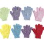 8 Pairs Double Sided Exfoliating Gloves Body Scrubber Scrubbing Glove Bath Mitts Scrubs for Shower, Body Spa Massage Dead Skin Cell Remover Mooerca