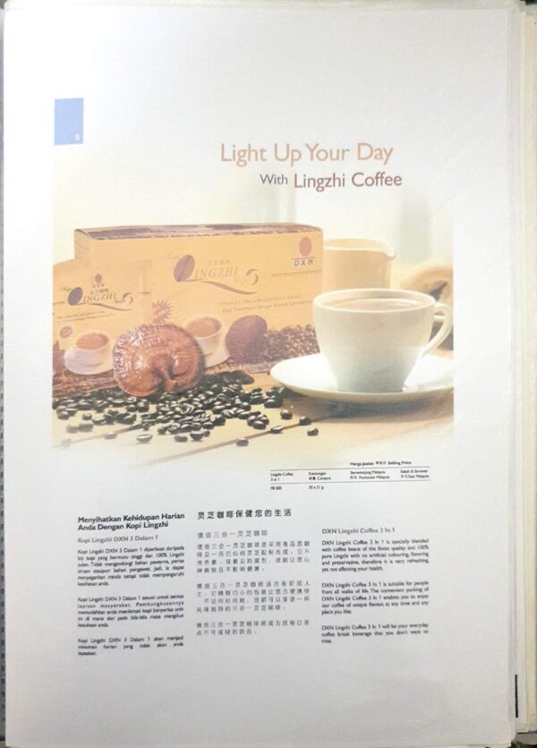 DXN Lingzhi Black Instant Dark Roast Coffee With Ganoderma Extract - Image 3