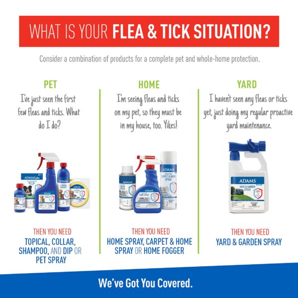 Adams Flea & Tick Spray For Dogs and Cats | Kills Fleas and Ticks Through Contact, Kills Flea Eggs, Flea Larvae, and Prevents Flea Egg Hatch | Control - Image 6