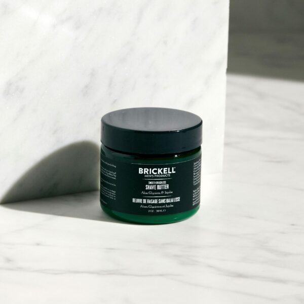 Brickell Men's Smooth Brushless Shave Butter for Men, Natural and Organic Smooth Shaving Butter to Fight Nicks, Cuts and Razor Burn, 2 Ounce, Scented - Image 2